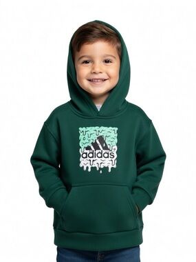 Boys’ Adidas Green Logo Hoodie